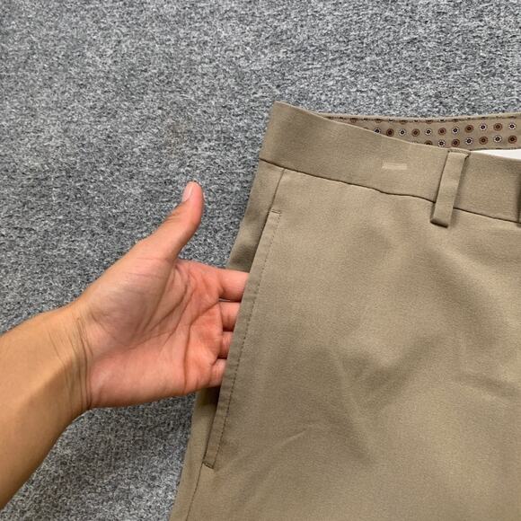 Lauren Ralph Lauren Pants Mens 33 Beige Stretch Flat Front Straight Dress LRL - Picture 3 of 10